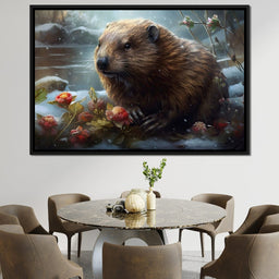 Winter Beaver - Neal Hackett - NicheCanvas