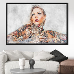Girl Tattoo 2 - Mateo - NicheCanvas