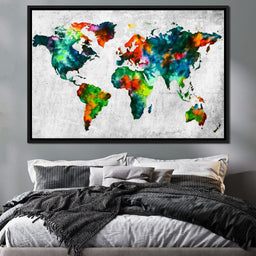 World Map - Mateo - NicheCanvas