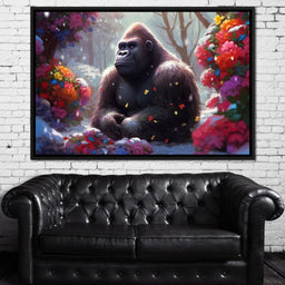 Winter Gorilla - Neal Hackett - NicheCanvas