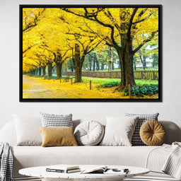 Yellow Ginkgo Trees - NicheCanvas