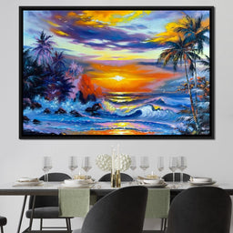 Hawaii Sunset - NicheCanvas