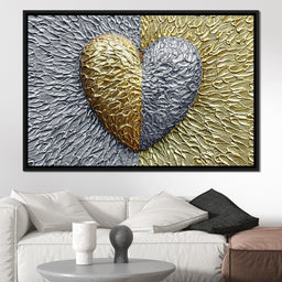 Due Color Heart - Johanjjf - NicheCanvas