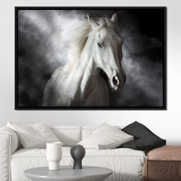 White Stallion - NicheCanvas