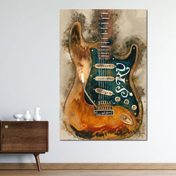 Stevie Ray Vaughan's Guitar - Abraham Szomor - NicheCanvas