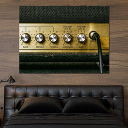 Vintage Electric Guitar Amplifier - NicheCanvas