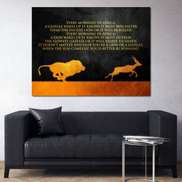 Lion & Gazelle - ABConcepts - NicheCanvas