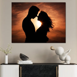 Couple by the Sunset - NicheCanvas