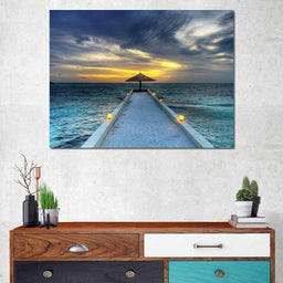 Maldivian Sunset - NicheCanvas
