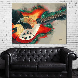 Tom Petty's Electric Guitar - Abraham Szomor - NicheCanvas