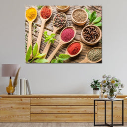 Assortment of Spices - NicheCanvas