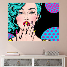 Pop Art Lady - NicheCanvas