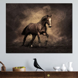 Brown Horse - NicheCanvas