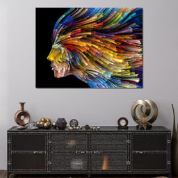 Psychedelic Face Alternate - NicheCanvas