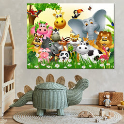 Cute Animals Canvas - NicheCanvas