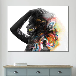 Colorful Hair - NicheCanvas