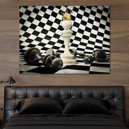 Chessboard King - NicheCanvas
