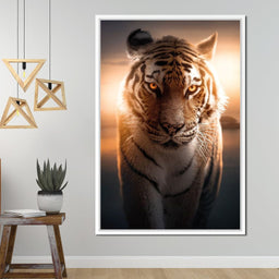 Tiger Orange Eyes - Zenzdesign - NicheCanvas