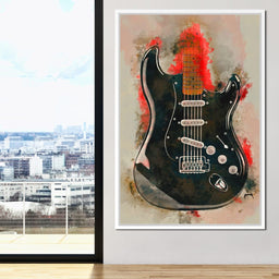 David Gilmour's Guitar - Abraham Szomor - NicheCanvas