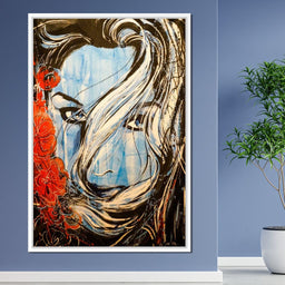 Blue Girl - NicheCanvas