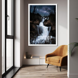 Milky Way Waterfall - Lucas Moore - NicheCanvas