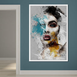 Mixart Female Portrait - Johanjjf - NicheCanvas