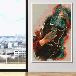 Angus Young's Guitar - Abraham Szomor - NicheCanvas