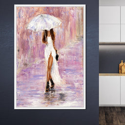 The Bridesmaid Under the Rain - NicheCanvas