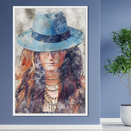 Girl in a Hat - Mateo - NicheCanvas