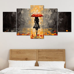 Autumn Rain Melancholy - NicheCanvas