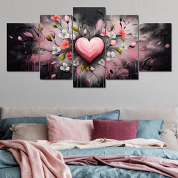 Embracing Petal Heartbeat - NicheCanvas