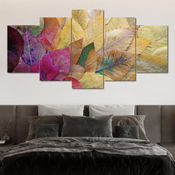 Fallen Autumn Leaves - NicheCanvas