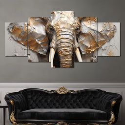 Silver Elephant - NicheCanvas