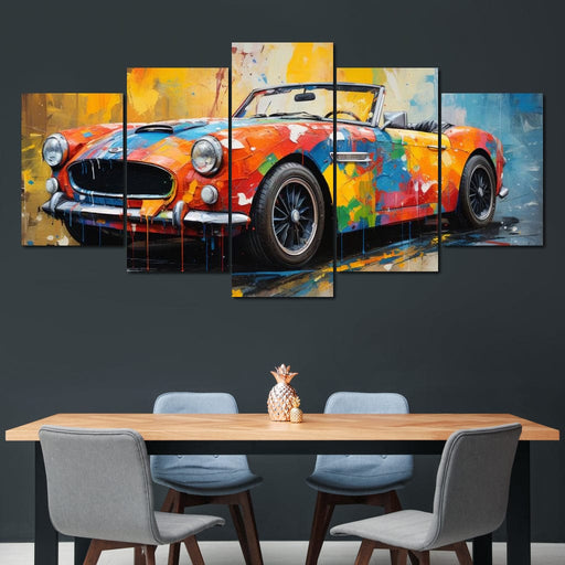 Pink Covertible - RiderArt Canvas Print