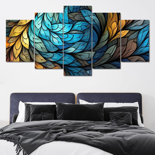 Mosaic Leafy Luminescence Canvas Print