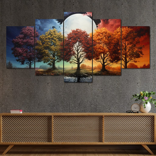 Four Seasons Forest Canvas Print