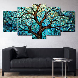 Organic Azure Foliage - Cole Williams - NicheCanvas