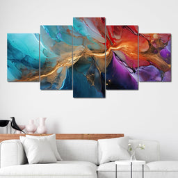 Marbled Movements - NicheCanvas