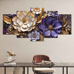 Glass Bloom in Golden Twilight - NicheCanvas