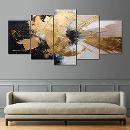 Auroral Brushstrokes Cascade - NicheCanvas