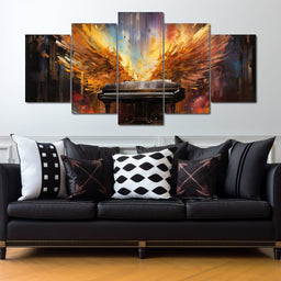 Winged Piano - NicheCanvas