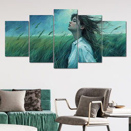 Zephyr's Embrace in Verdure - NicheCanvas