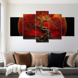 Scarlet Tree - NicheCanvas