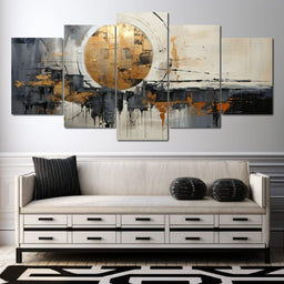 Golden Lunar Reflections - Tanni Cylon - NicheCanvas