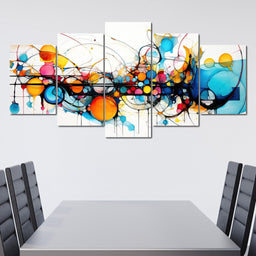 Symmetric Crimson Splendor - NicheCanvas