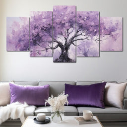 Blossoming Tree in Monochrome - NicheCanvas