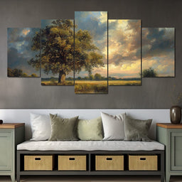 Golden Oak Reflections - NicheCanvas