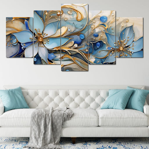 Luminous Floral Bloom Canvas Print