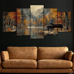 Autumn Serenade Reflections - NicheCanvas