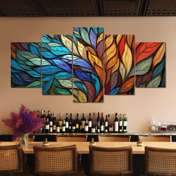 Mosaic Serenity Shadows - NicheCanvas